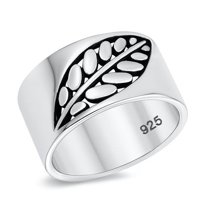 Silver Ring - Leaf