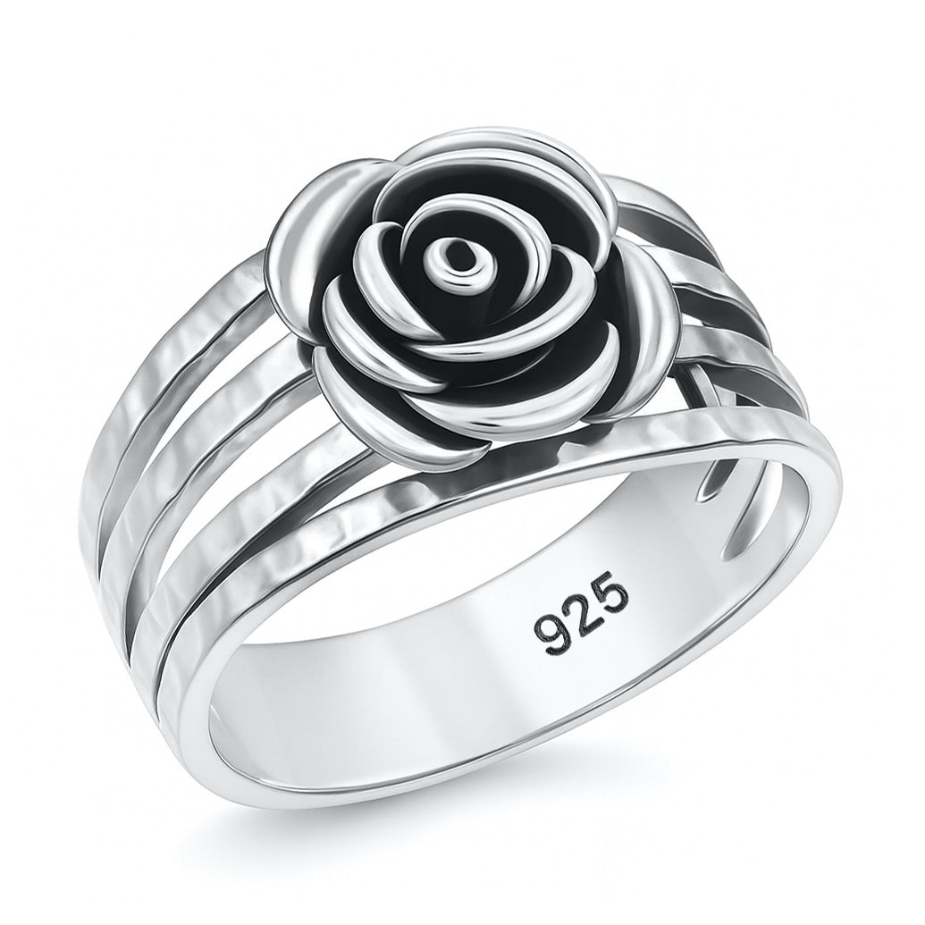 Silver Ring - Rose
