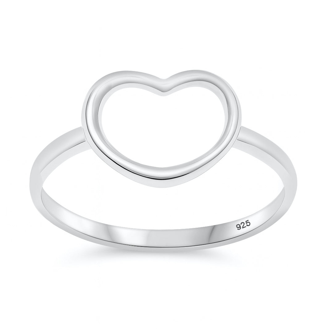 Silver Ring - Open Heart