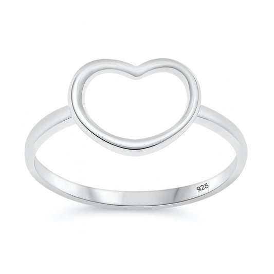 Silver Ring - Open Heart