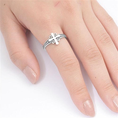 Silver Ring - Cross