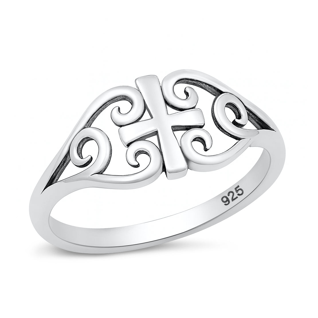 Silver Ring - Medieval Cross