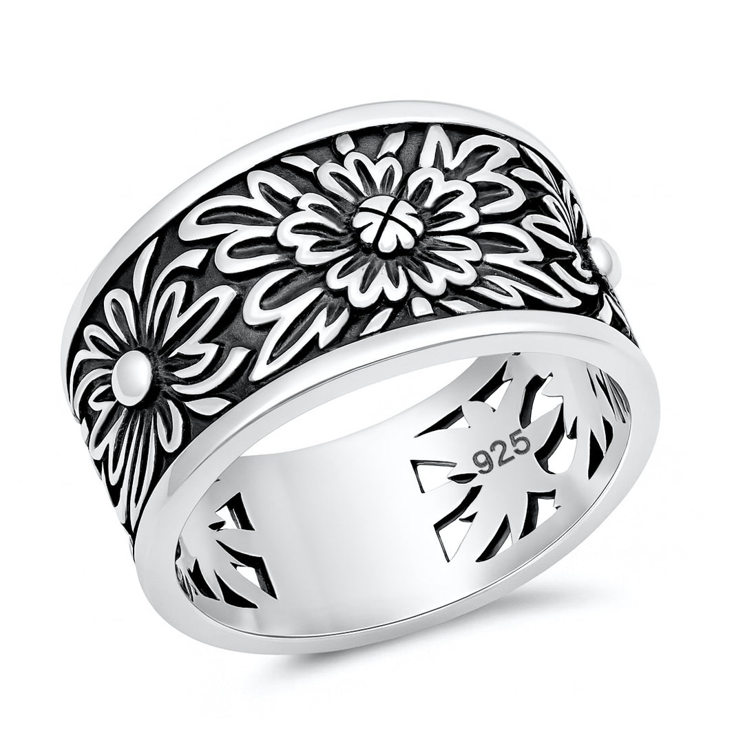 Silver Ring - Sunflower