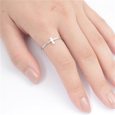 Silver Ring - Cross