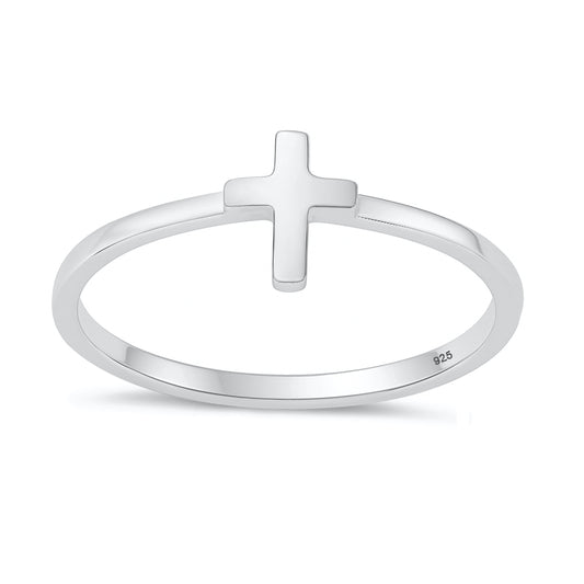 Silver Ring - Cross