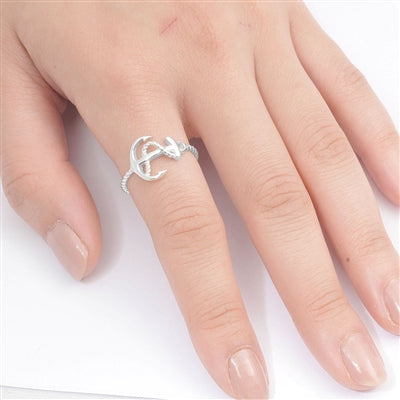 Silver Ring - Anchor