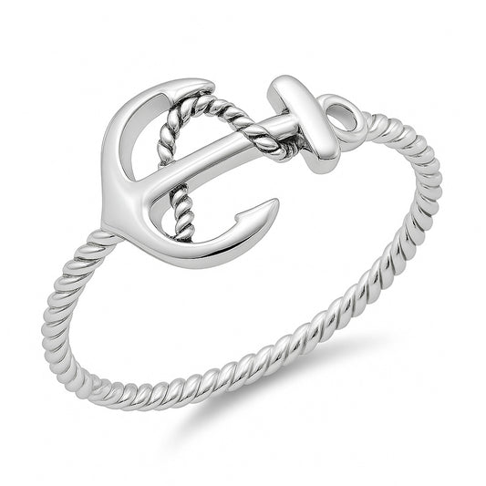 Silver Ring - Anchor