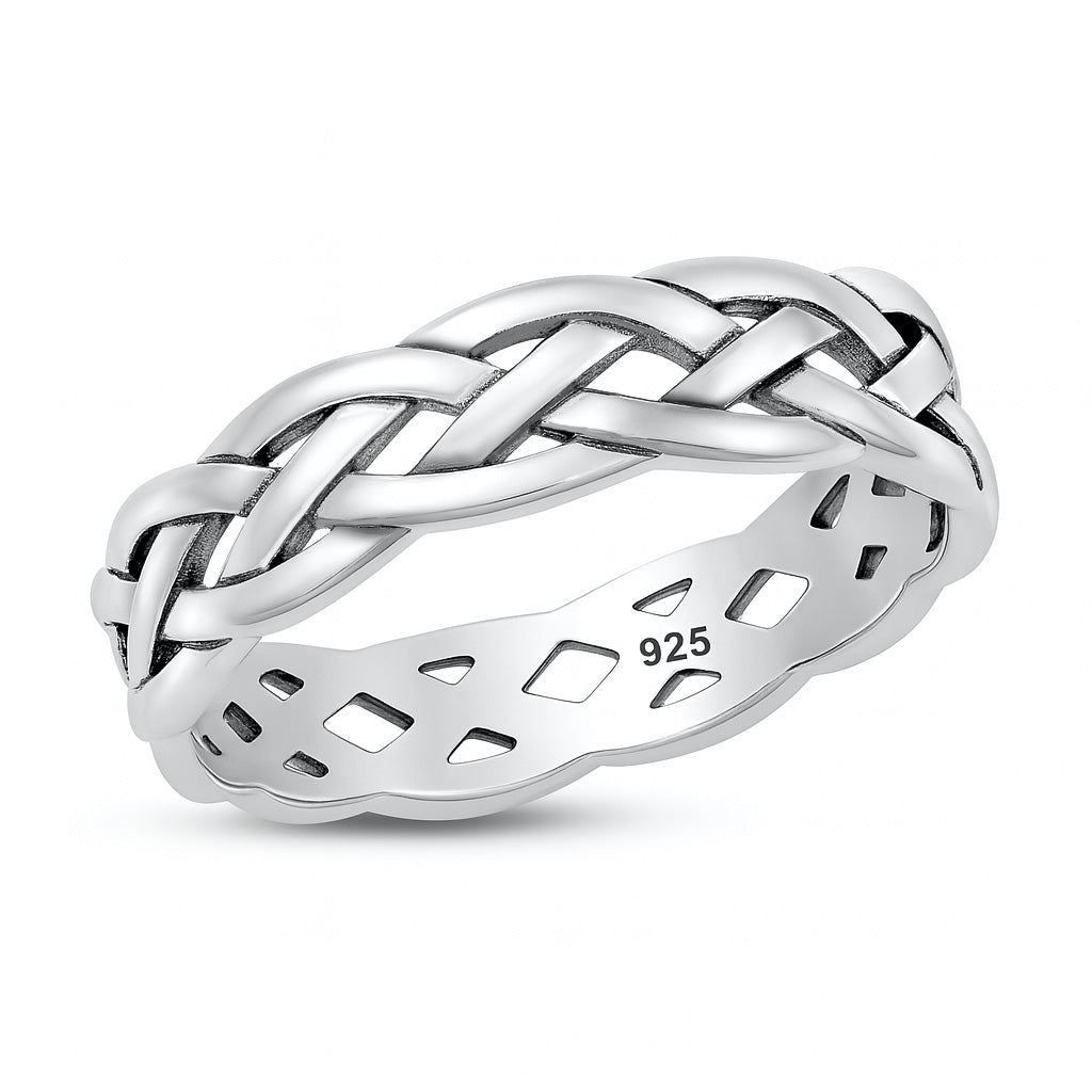 Silver Braided Ring