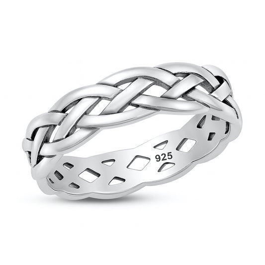 Silver Braided Ring