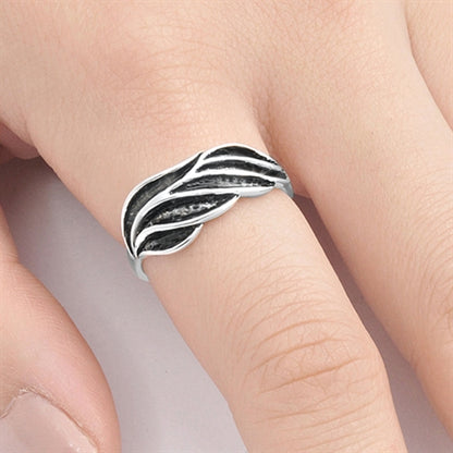 Silver Ring - Leaf