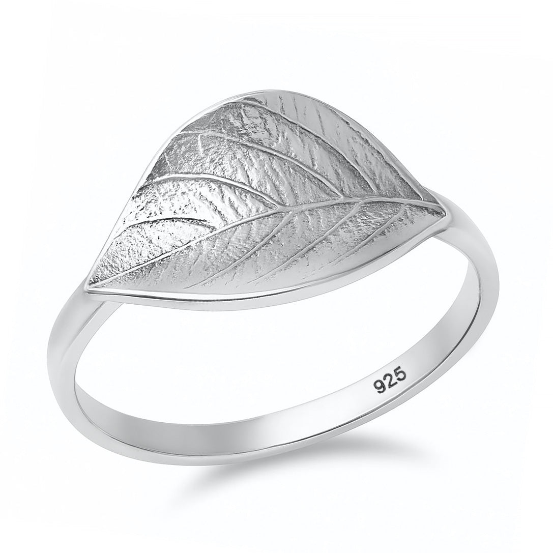 Silver Ring - Leaf