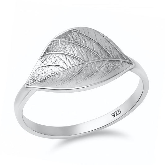 Silver Ring - Leaf