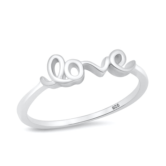 Silver Ring - Love