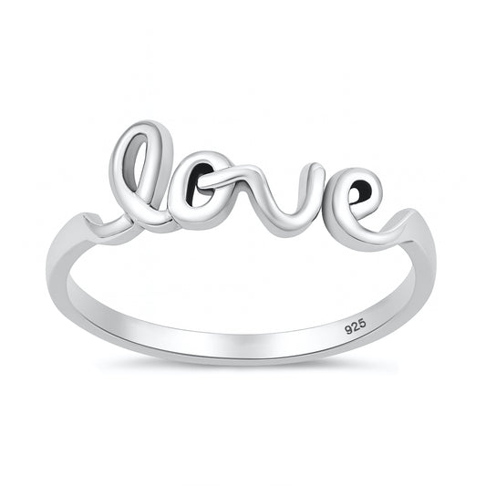 Silver Ring - Love