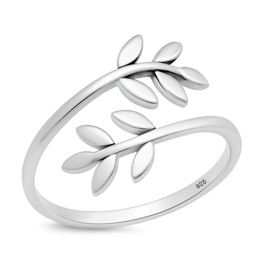 Silver Ring - Leaves & Branches