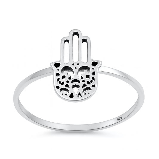 Silver Ring - Hamsa