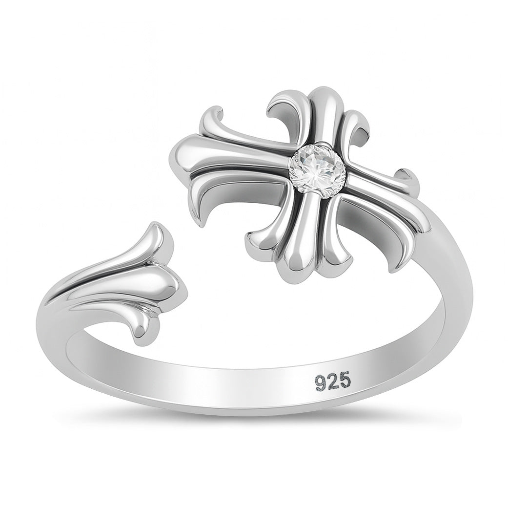 Silver Ring - Cross