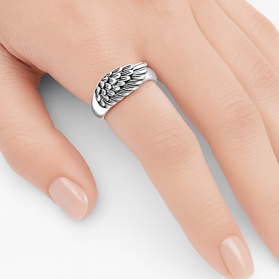 Silver Ring - Angel Wing