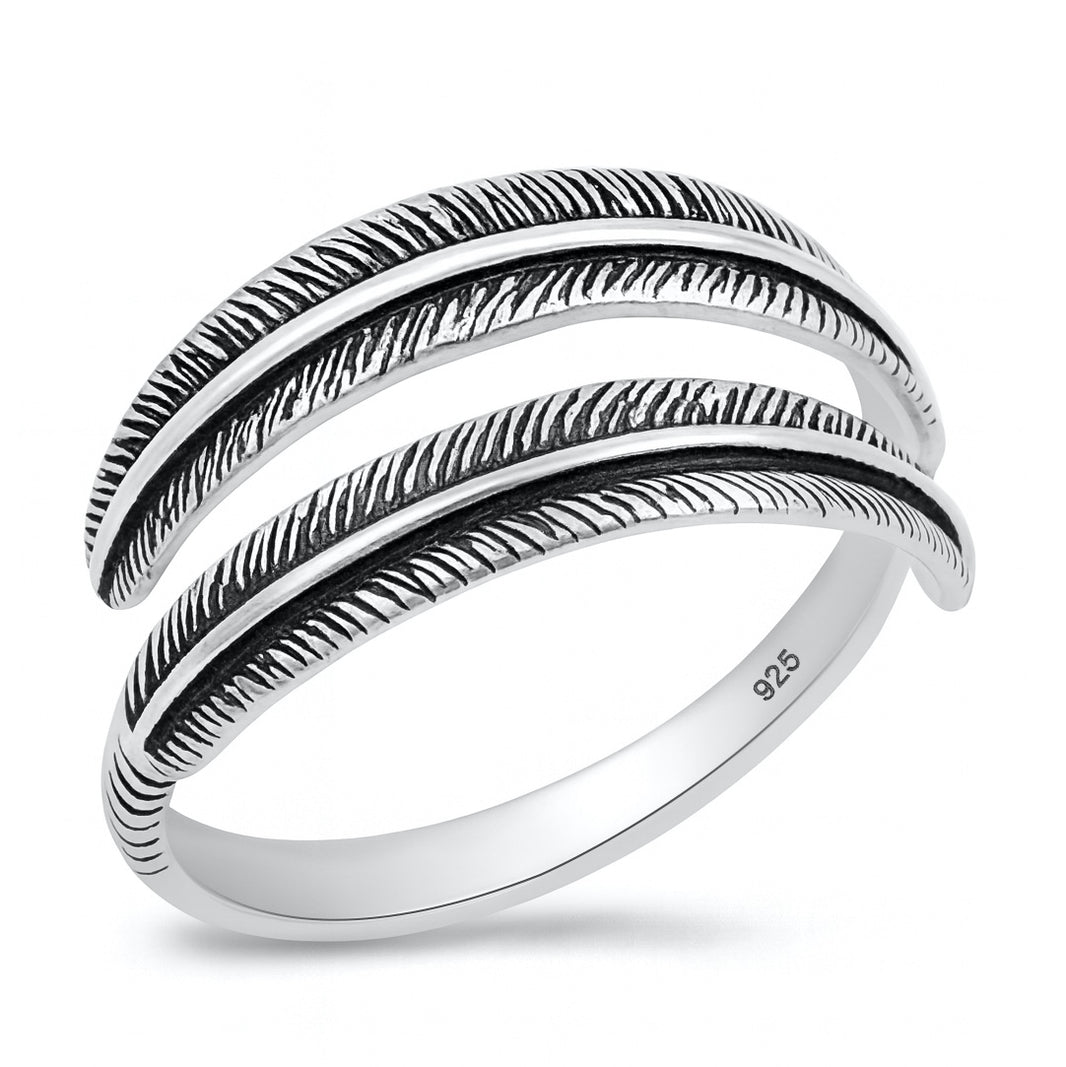 Silver Ring - Feather