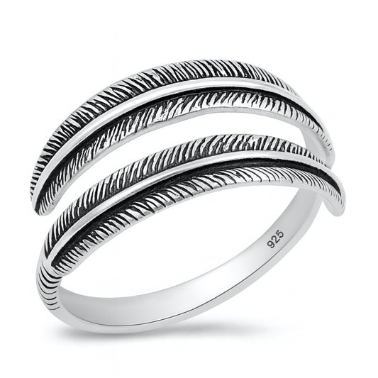 Silver Ring - Feather