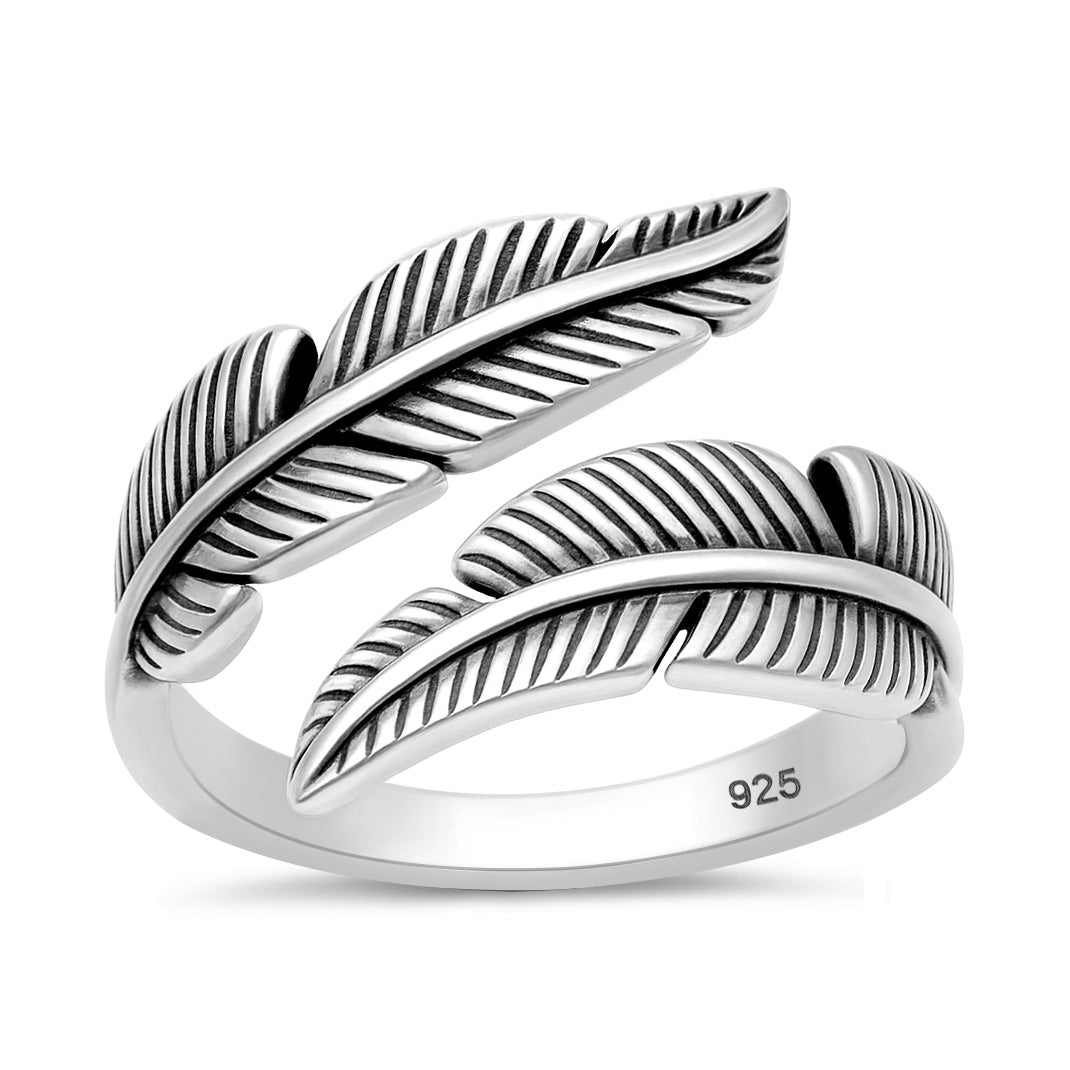 Silver Ring - Feather