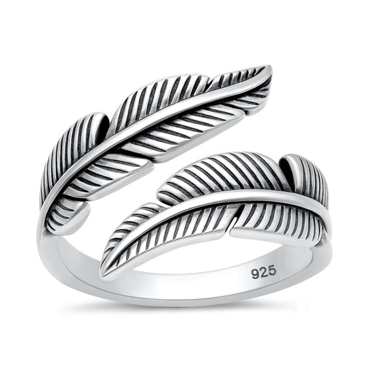 Silver Ring - Feather