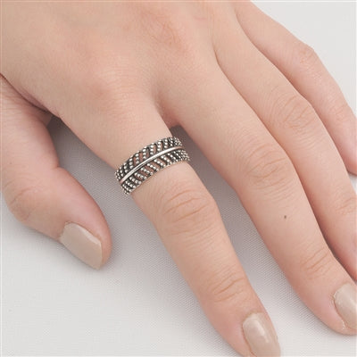 Silver Leaf Ring