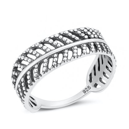 Silver Leaf Ring