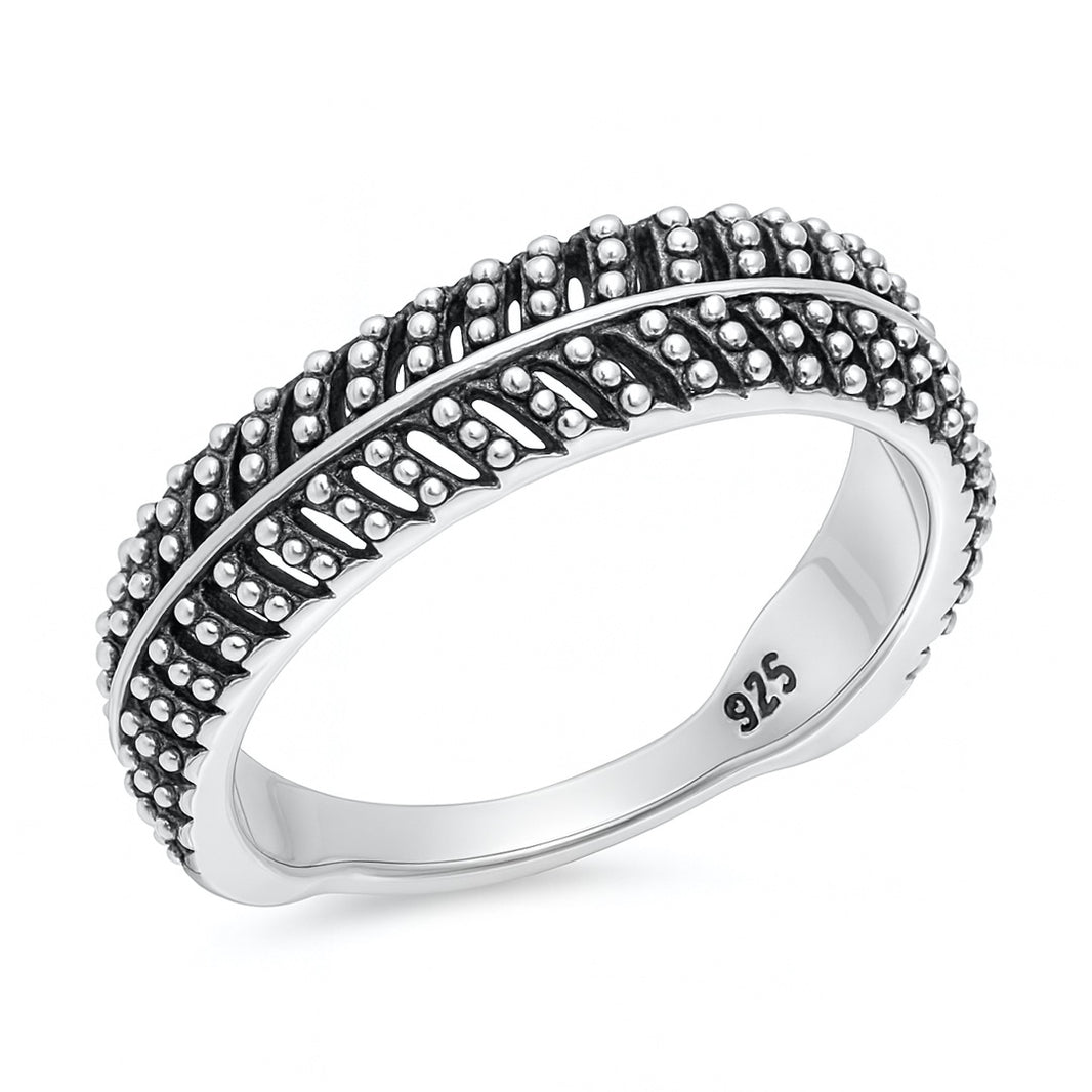 Silver Leaf Ring