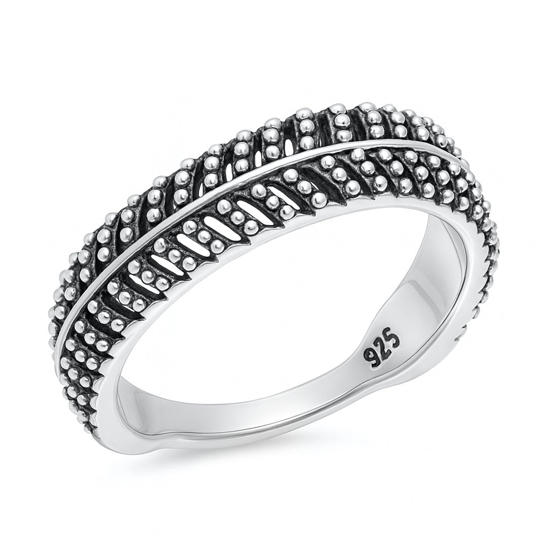Silver Leaf Ring