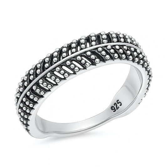 Silver Leaf Ring