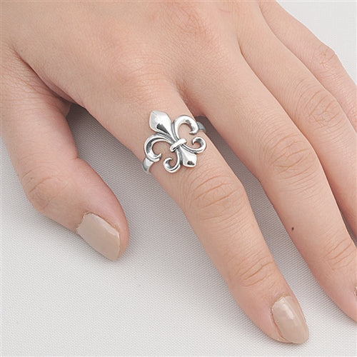 Silver Ring - Fleur de Lis