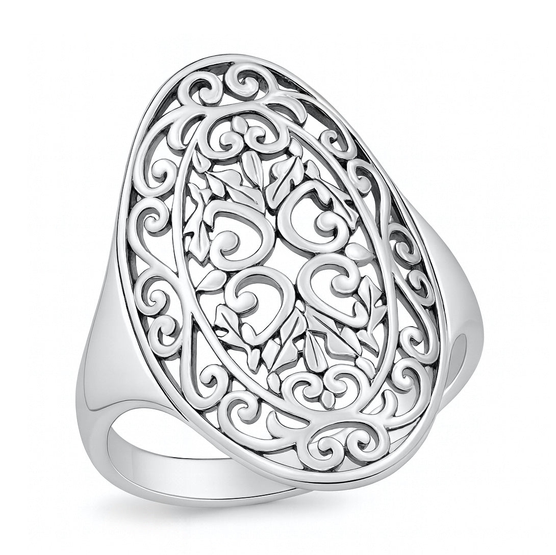 Silver Filigree Ring