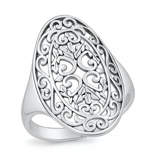 Silver Filigree Ring