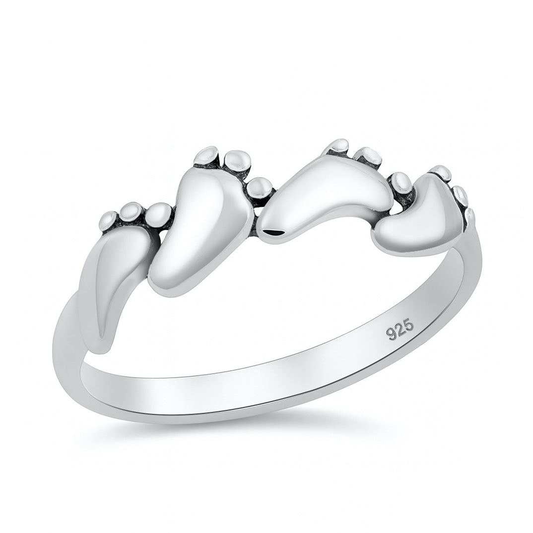 Silver Ring - Feet