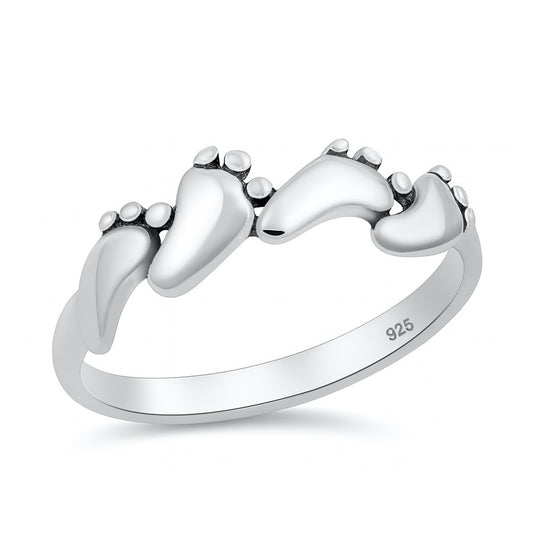 Silver Ring - Feet