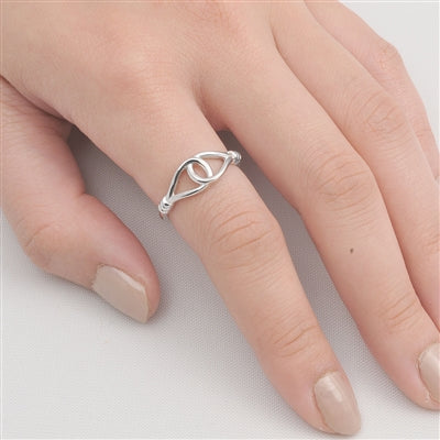 Silver Ring - Circle Link