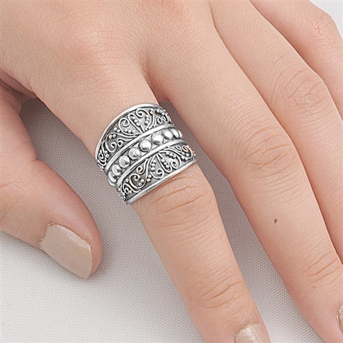 Silver Ring - Bali Design