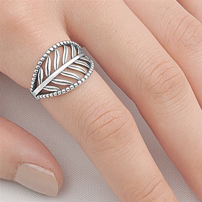 Silver Ring - Leaf