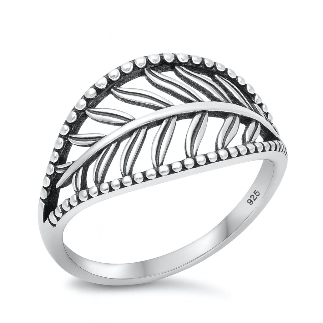 Silver Ring - Leaf