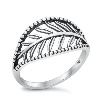 Silver Ring - Leaf