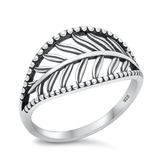 Silver Ring - Leaf