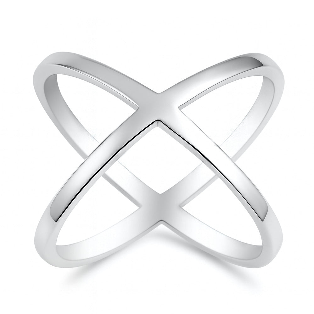 Silver Ring - Criss Cross