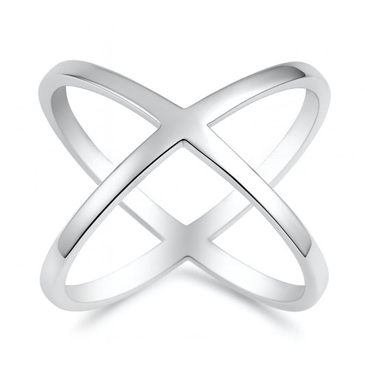 Silver Ring - Criss Cross