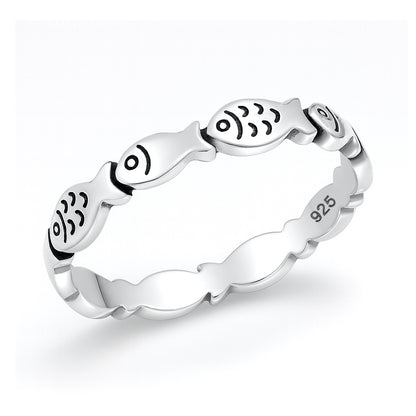 Silver Ring - Little Fish