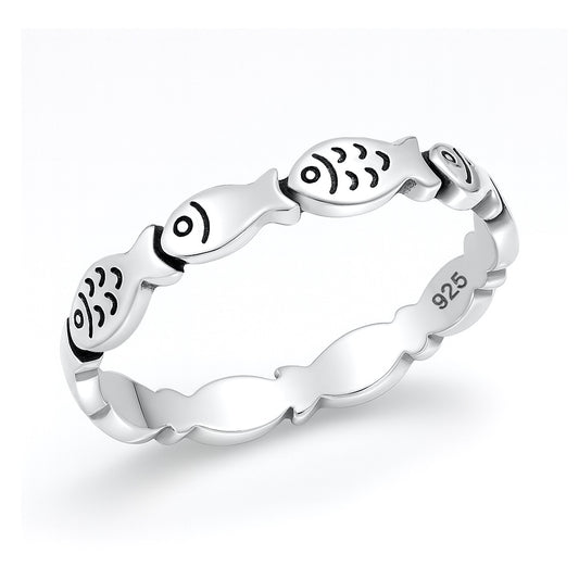 Silver Ring - Little Fish