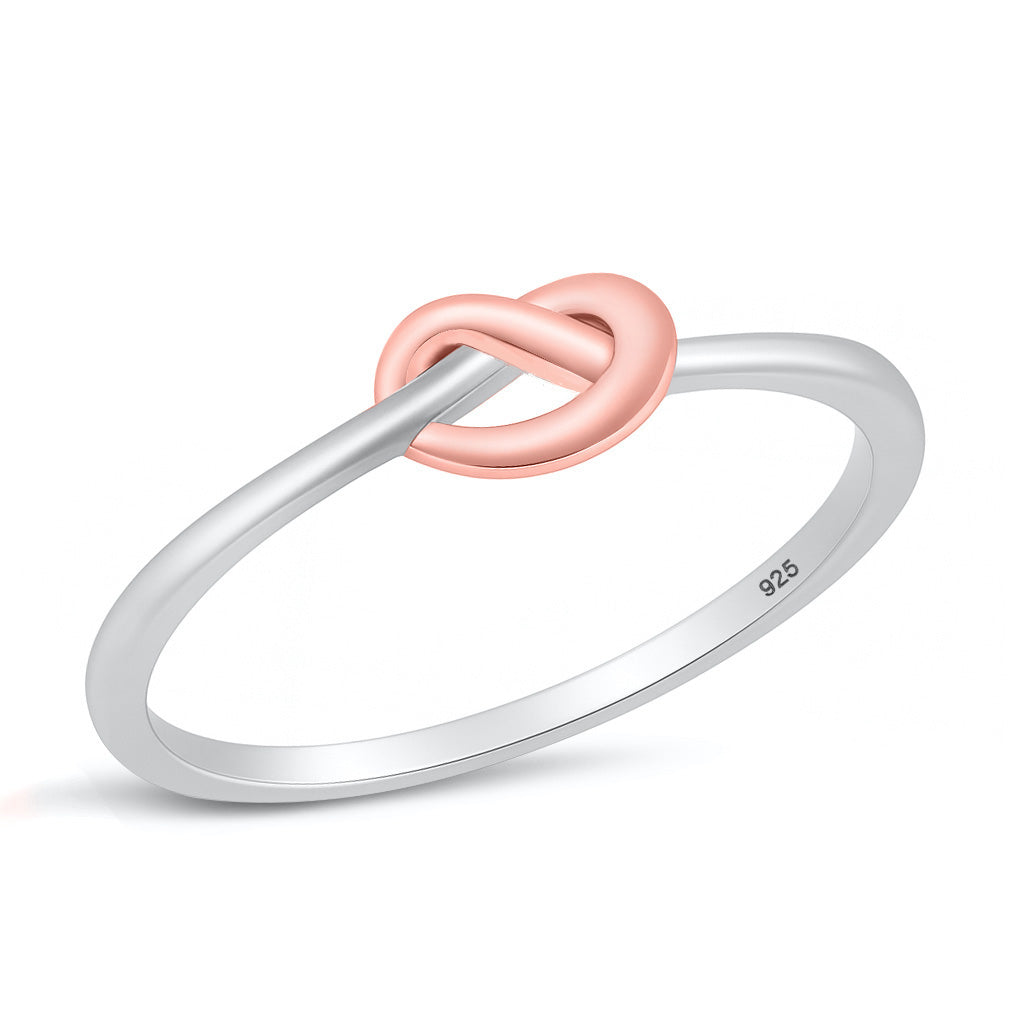 Silver Ring - Mini Love Knot