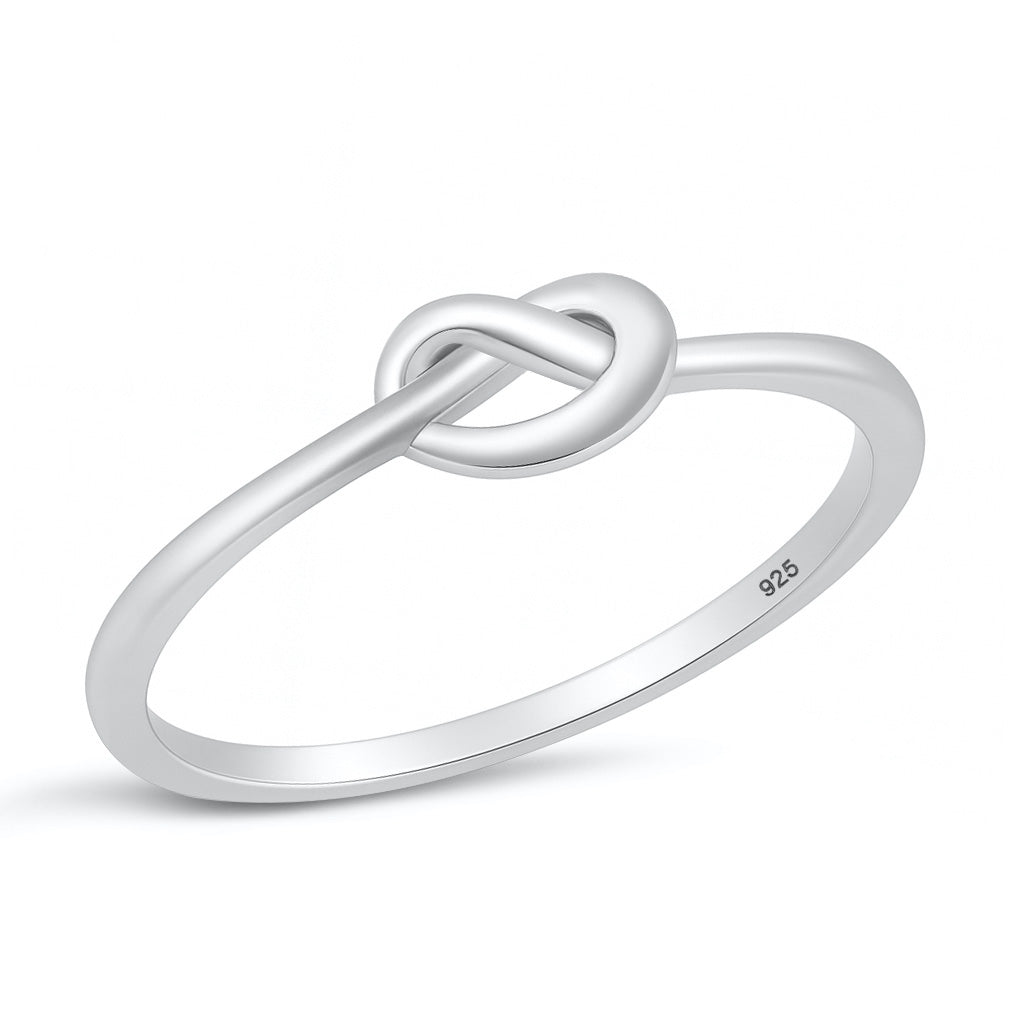 Silver Ring - Mini Love Knot