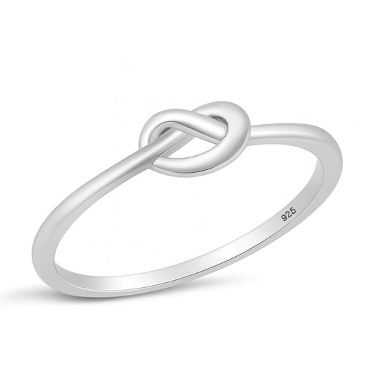 Silver Ring - Mini Love Knot