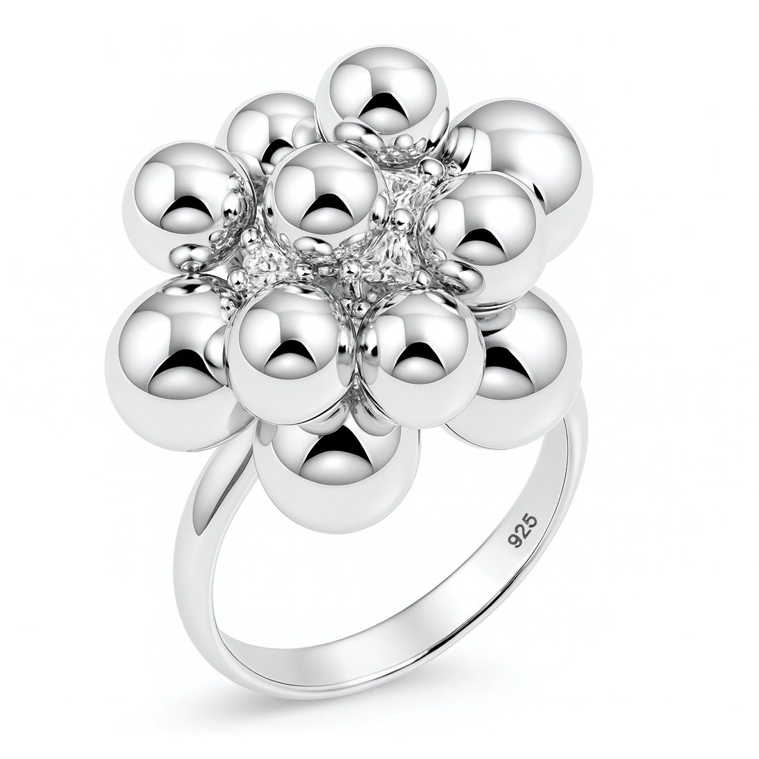 Silver Balls Ring